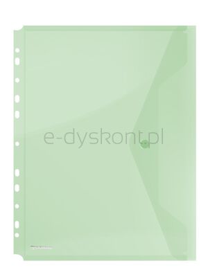 Donau Teczka kopertowa zatrzask, PP, A4, 200mikr., z europerforacją, zielona 