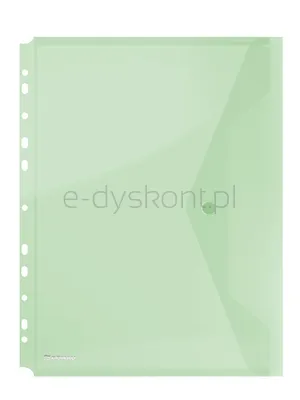 Donau Teczka kopertowa zatrzask, PP, A4, 200mikr., z europerforacją, zielona 