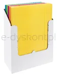 Office Products Teczka Z Gumką Fluo, Karton/Lakier, A4, 300Gsm, 3-Skrz., Mix Kolorów  - 2