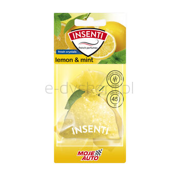 Insenti Odświeżacz Powietrza woreczek zapachowy Moje Auto -  Lemon & Mint 20g