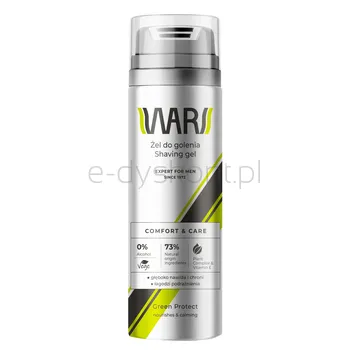 Wars Żel Do Golenia Green Protect Kompleks RoślinnyWitamina E 200Ml