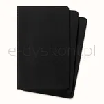 Zestaw 3 Zeszytów MOLESKINE Cahier Journals L (13x21cm) gładki, 80 stron, czarny - 2