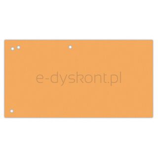 Office Products Przekładki karton, 1/3 A4, 240x105mm, 100szt., pomarańczowe [BIURO]