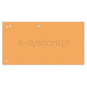 Office Products Przekładki karton, 1/3 A4, 240x105mm, 100szt., pomarańczowe
