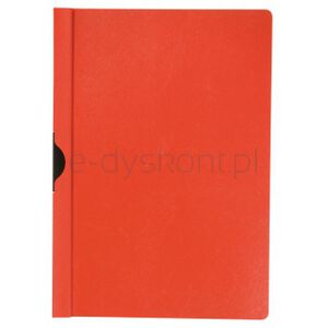 Q-Connect Skoroszyt z metalowym klipsem, PP, A4, 200/350mikr., czerwony