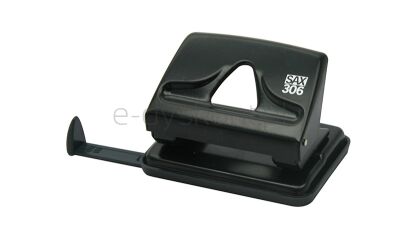 SAX306 Dziurkacz dziurkuje do 20 kartek, czarny