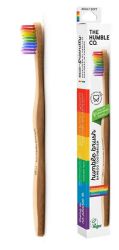 The Humble Szczoteczka do zębów Dla dzieci, bambusowa ultra soft rainbow 14.5cm