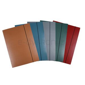 Office Products Teczka z gumką Natura, karton/lakier, A4, 300gsm, 3-skrz., mix kolorów