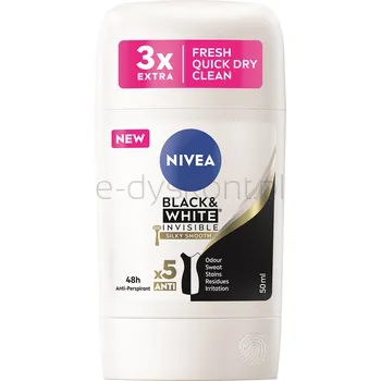 Nivea Antyperspirant Black White Silky Smooth Stick 50 Ml