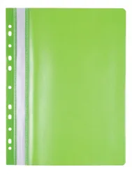 Office Products Skoroszyt, Pp, A4, Miękki, 100/170Mikr., Wpinany, Jasnozielony
