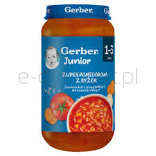 Gerber Zupka pomidorowa z ryżem 250g