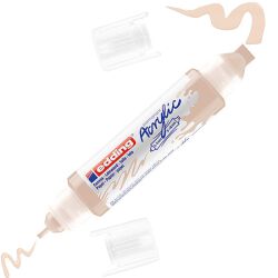Edding Marker Akrylowy 3D E-5400 podwójny, 2-3 mm, 5-10 mm, ciepły beżowy