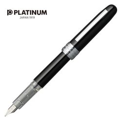 Platinum Pióro wieczne Plaisir Black, F, czarne