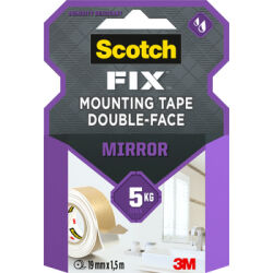 Scotch  Dwustronna Taśma Montażowa Do Luster, 19 Mm X 1,5 M, 1 Rolka/Opakowanie
