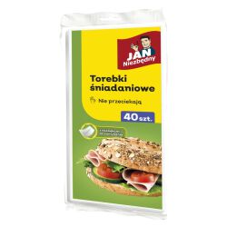 Jan Niezbędny Torebki śniadaniowe papierowe, 40 szt.