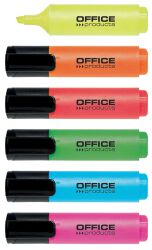 Office Products Zakreślacz Fluorescencyjny, 2-5Mm (Linia), 6Szt., Mix Kolorów 