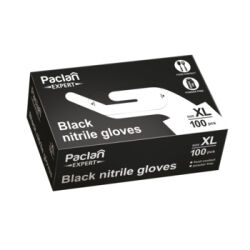 Paclan Expert Rękawiczki nitrylowe czarne XL 100 szt