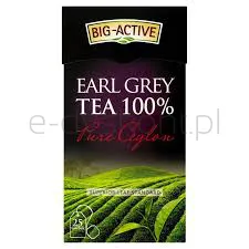 Big Active Herbata Czarna Earl Grey Pure Ceylon 25 torebek