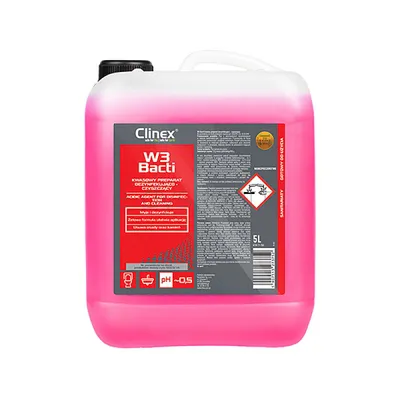 Clinex Preparat W3 Bacti, dezynfekująco-czyszczący, 5l