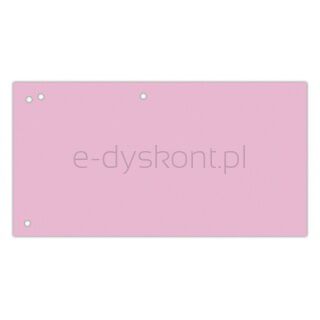 Office Products Przekładki karton, 1/3 A4, 240x105mm, 100szt., różowe [BIURO]