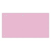 Office Products Przekładki karton, 1/3 A4, 240x105mm, 100szt., różowe [BIURO]