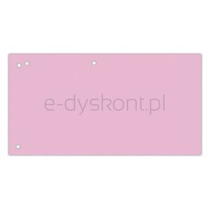 Office Products Przekładki karton, 1/3 A4, 240x105mm, 100szt., różowe