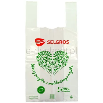 Torba zakupowa Selgros koszulka 37x73 cm
