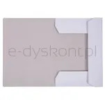 Teczka Z Gumką Office Products Budget, Karton, A4, 250Gsm, 3-Skrz., Biała - 2