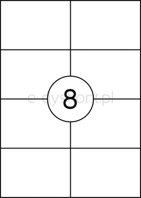 Etykiety OFFICE PRODUCTS, 105x74mm, białe, 100 ark.