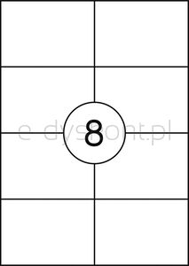 Etykiety OFFICE PRODUCTS, 105x74mm, białe, 100 ark.