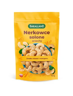 Bakalland Orzechy Nerkowca Lekko Solone 70Gr