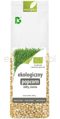 Popcorn (Ziarno Kukurydzy Żółtej) Bio 250 G