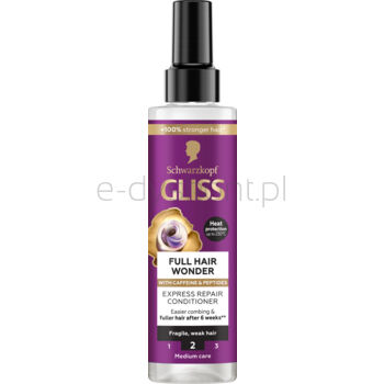 Gliss ekspresowa odżywka Full Hair Wonder 200ml