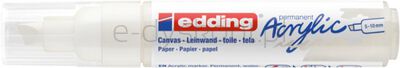 Marker akrylowy e-5000 EDDING, 5-10 mm, matowa biel