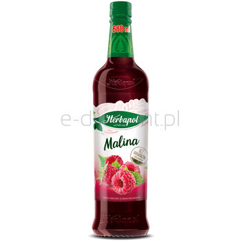 Herbapol Syrop Owocowy Suplement Diety Malina Z Witaminami C,D, B6 I Cynkiem 680 Ml