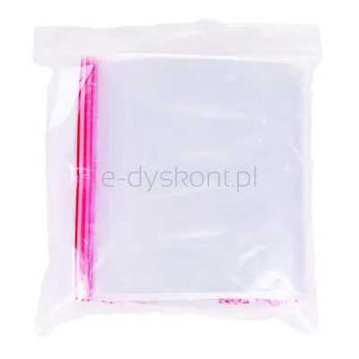 Office Products Torebka Strunowa Ldpe, 160X220Mm, 100Szt., Z Eurozawieszką, Transparentna