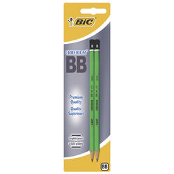 BIC Criterium® drewniany ołówek grafitowy BB bez gumki blister 2 szt.
