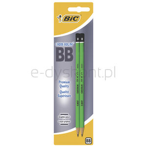 BIC Criterium® drewniany ołówek grafitowy BB bez gumki blister 2 szt.