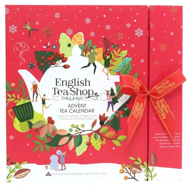 Zestaw herbatek świątecznych kalendarz Adwentowy czerwony (25x2) BIO 50g BN