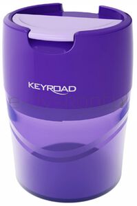 Keyroad Temperówka Robby, aluminiowa, podwójna, z pojemnikiem, pakowane na displayu, mix kolorów