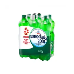 Staropolanka Woda 2000 Woda gazowana 1,5 litra SK