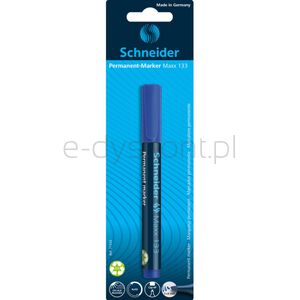 Schneider Marker permanentny Maxx 133, ścięty, 1-4mm, blister, niebieski