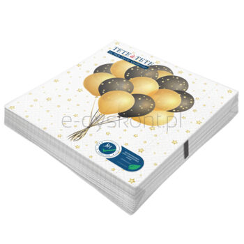 TETE a TETE Serwetki 3 ply 1/4 Lunch 33 cm x 33 cm Flying Balloons 20 szt.