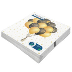 TETE a TETE Serwetki 3 ply 1/4 Lunch 33 cm x 33 cm Flying Balloons 20 szt.
