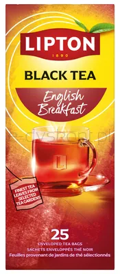Lipton Herbata Feel Good Selection, Energise, English Breakfast, 25 kopert