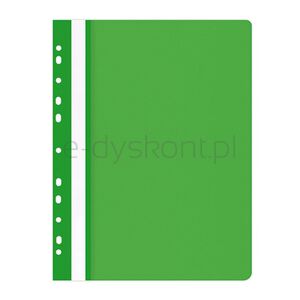 Office Products Skoroszyt, PP, A4, miękki, 100/170mikr., wpinany, zielony