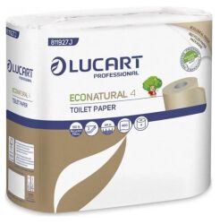 Econatural Papier ekologiczny toaletowy econatural, 100% celuloza, 2 warstwy, 4 rolki, 400 listków