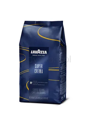 Lavazza Kawa Ziarnista Super Crema Espresso Blue 1 Kg