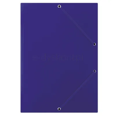 Donau Teczka Z Gumką Karton, A4, 400Gsm, 3-Skrz., Niebieska 