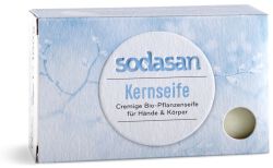 Sodasan Mydło w kostce, bezzapachowe, antyalergiczne Mydło roślinne BIO 100 g